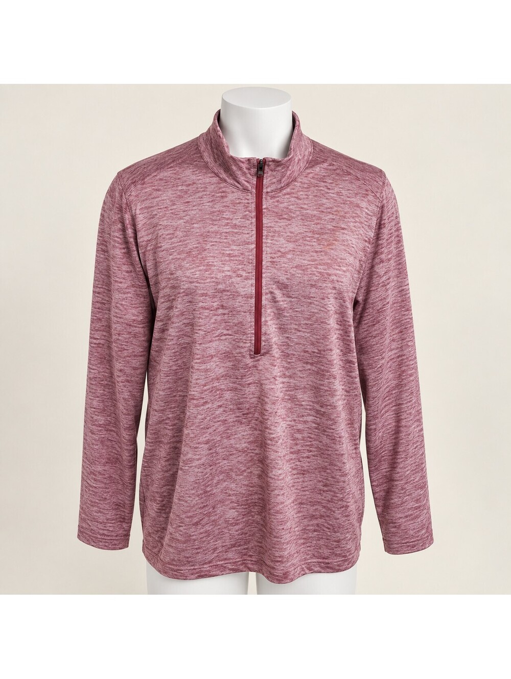 Graham Luxe Trey Men’s Pink Heather Golf 1/4-Zip Pullover XL Flawless